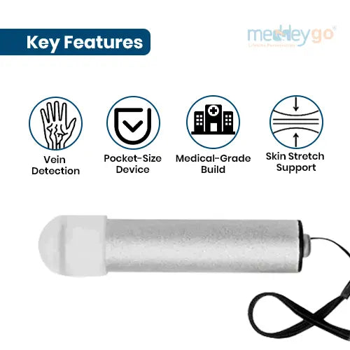 pocket size led o shape infant vein finder key features