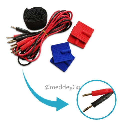 medansh Portable Tens 2 Channel accessories Leads Pads 4 Leads 4 Pads with valcro with 1 year warranty