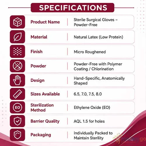 powder free surgical gloves