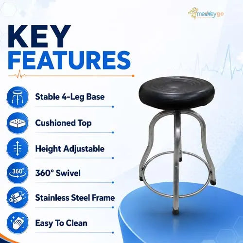 revolving patient stool