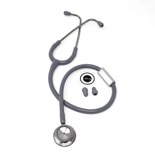 silvery II ss stethoscope grey