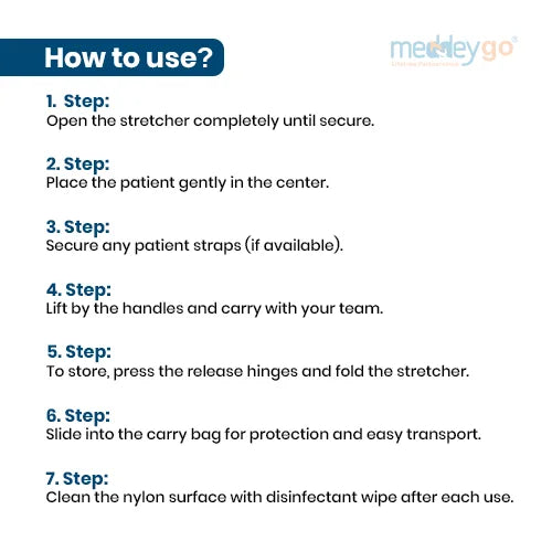 single fold emergency stretcher how to use