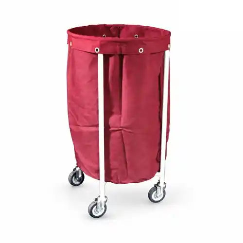 soiled linen trolley with ms framework