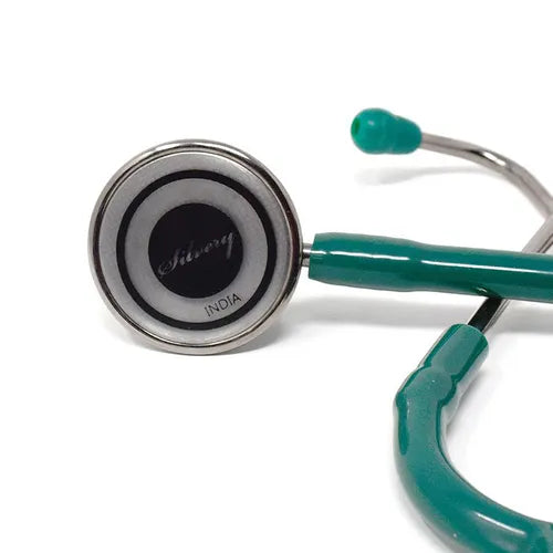 silvery II-ss stethoscope (green)
