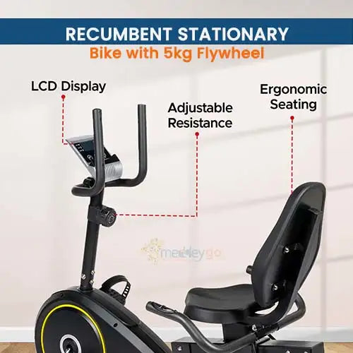 stationary bike with flywheel