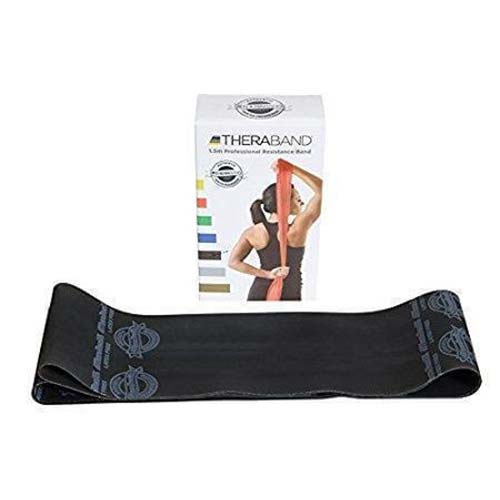 Original Theraband Resistive Band Latex free - Black - 1.5m from Theraband USA
