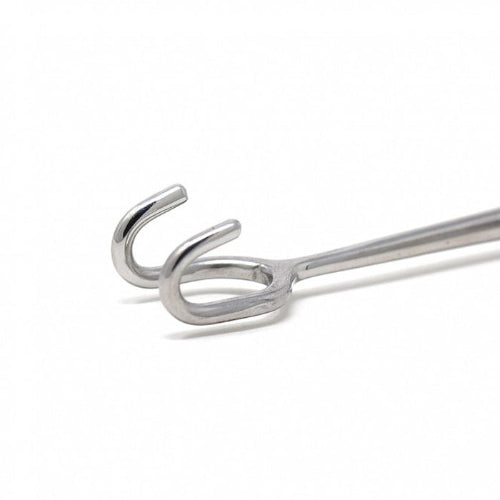Tracheal Hook Retractor Blunt Two Prongs