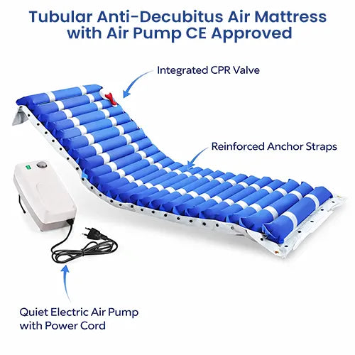 tubular anti-decubitus air mattress