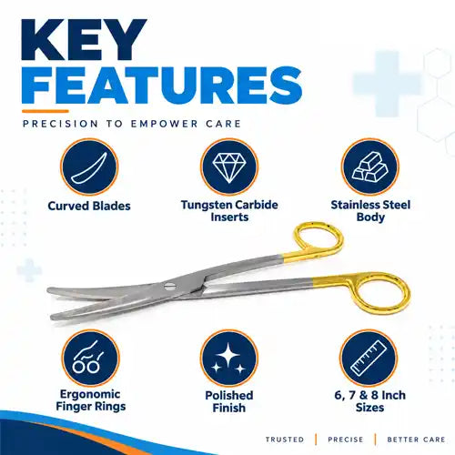 tungsten carbide (tc) mayo scissor