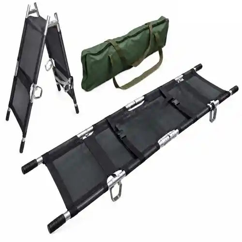 two fold stretcher with aluminum alloy frame