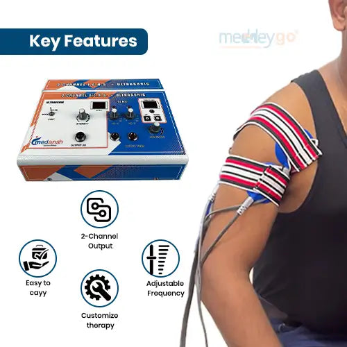 ultrasonic with 2 channel tens combo key features
