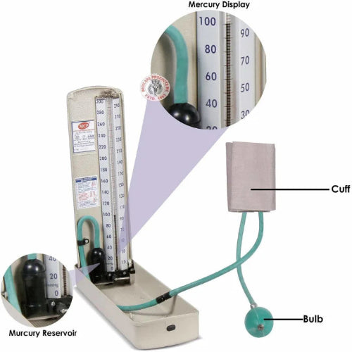 Desk Model Mercury BP Monitor Sphygmomanometer
