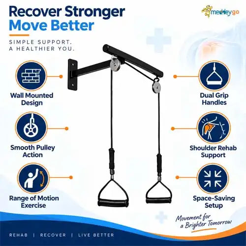 wall mounted shoulder t pulley