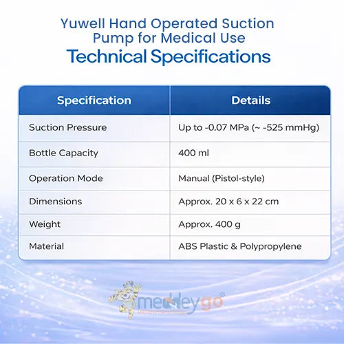 yuwell suction pump